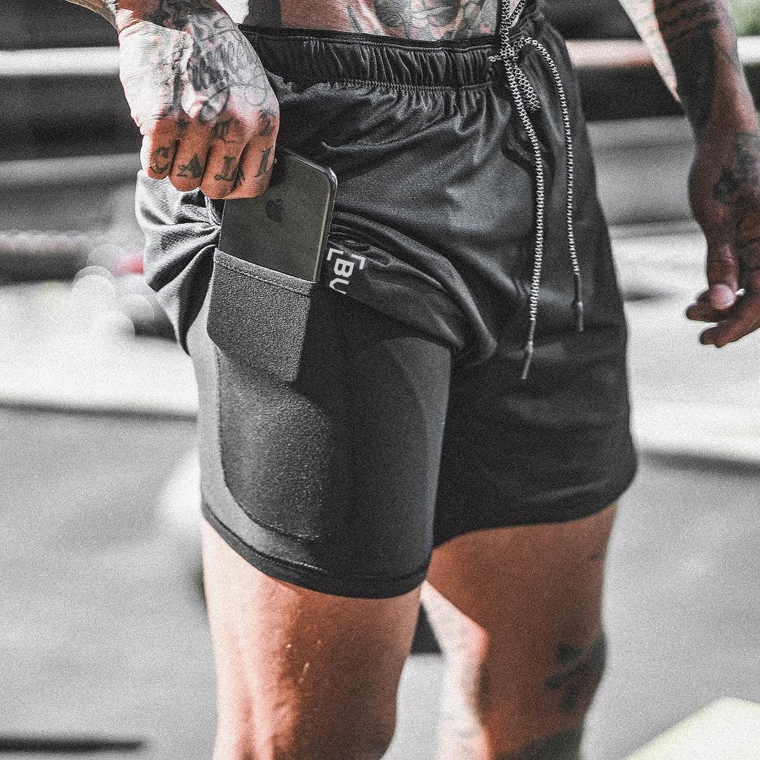 FlexCore™ 2-in-1 Training Shorts – Built-In Liner with Phone Pocket WEBMART LLC