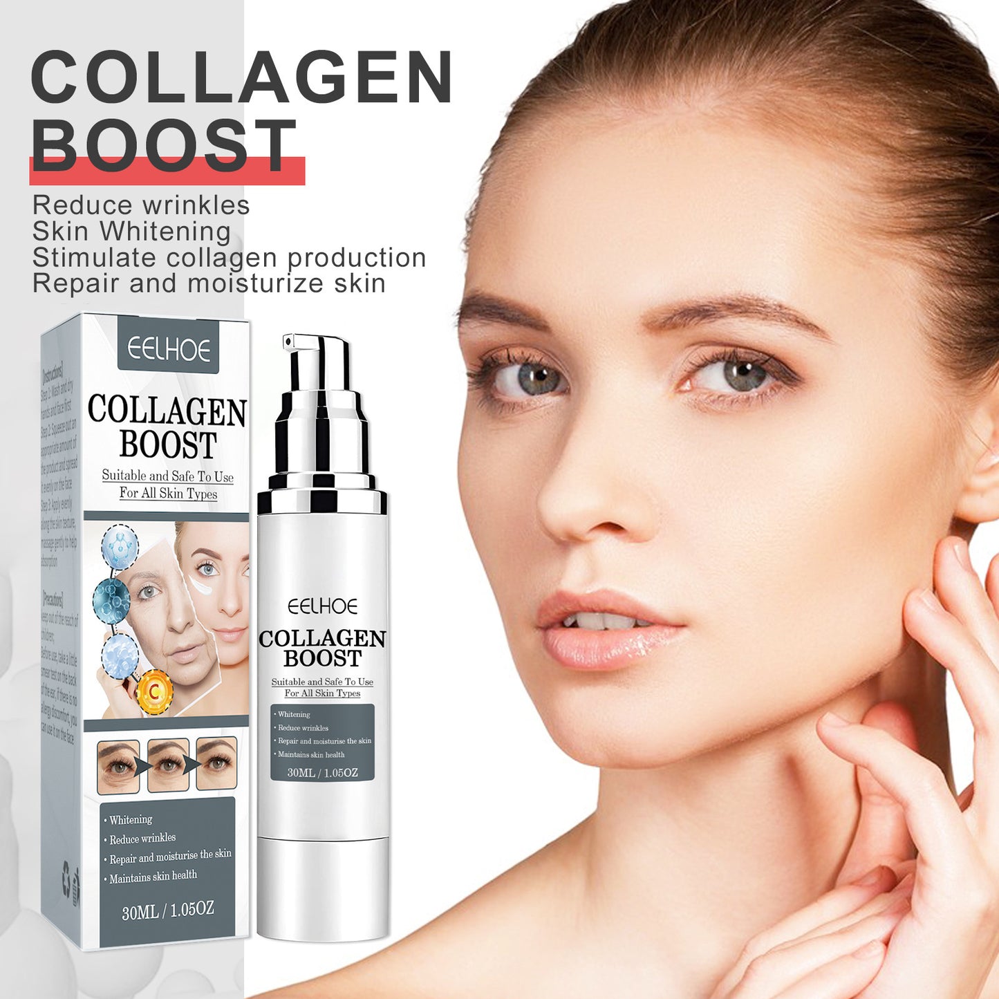 Collagen Boost Anti-Aging Serum – Wrinkle Repair, Skin Firming & Hydrating Collagen Essence