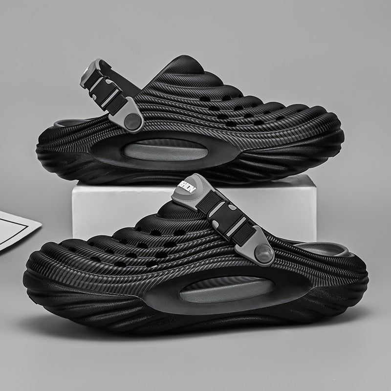 Men's Simple And Stylish Casual Platform Slippers - LALUBEL LLC