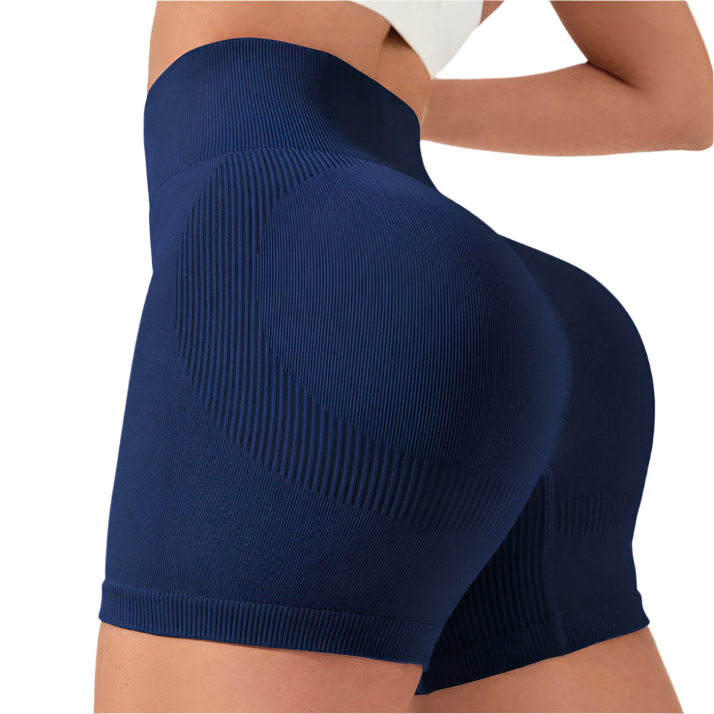 SculptRib™ Double-Layer Push-Up Yoga Shorts Webmart