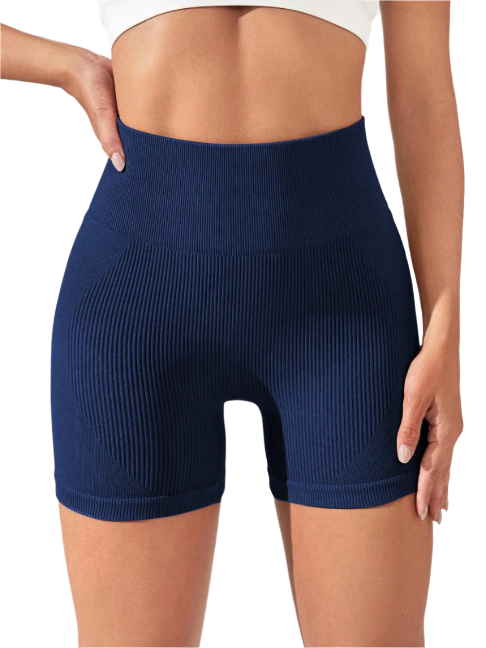 SculptRib™ Double-Layer Push-Up Yoga Shorts Webmart