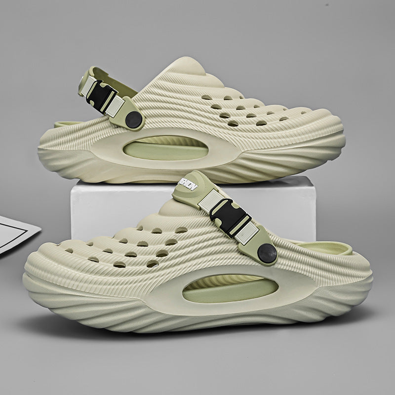 Men's Simple And Stylish Casual Platform Slippers - LALUBEL LLC