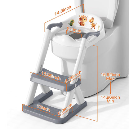 2-in-1 Potty Training Seat & Step Stool for Toddlers | Toilet Ladder – Lalubel™ LALUBEL LLC