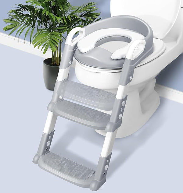 2-in-1 Potty Training Seat & Step Stool for Toddlers | Toilet Ladder – Lalubel™ LALUBEL LLC