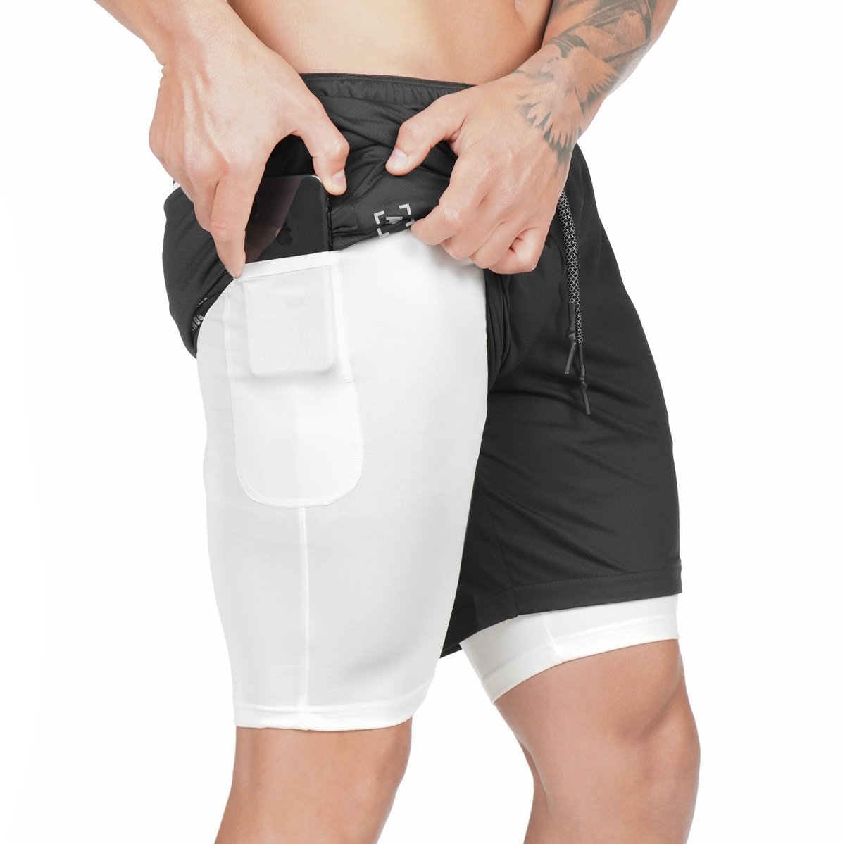 FlexCore™ 2-in-1 Training Shorts – Built-In Liner with Phone Pocket WEBMART LLC