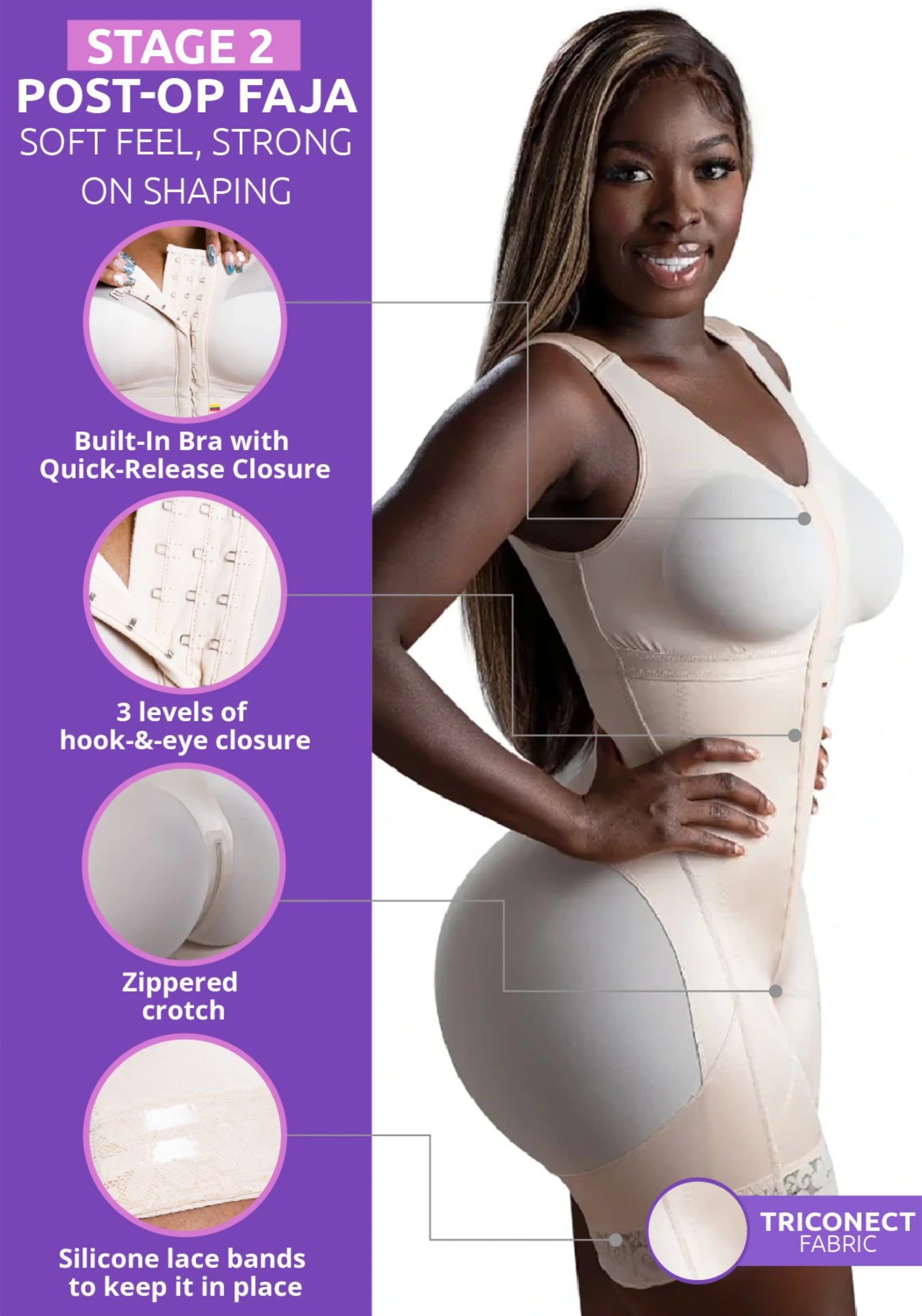 👉 Lalubel™ – Colombian Snatched Faja | Post-Surgery Waist Trainers & Body Shapers