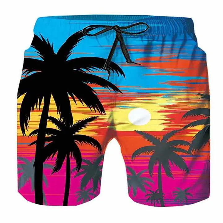 Tropical Swim Shorts – Men’s Summer Trunks with Bold Prints LALUBEL LLC