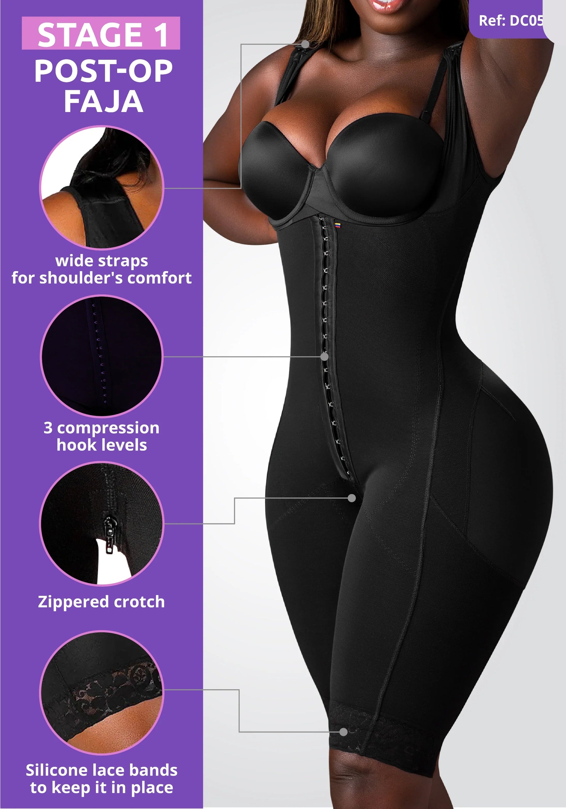 Lalubel PostForm™ Stage 1 | Strap-Free Faja Snatched body