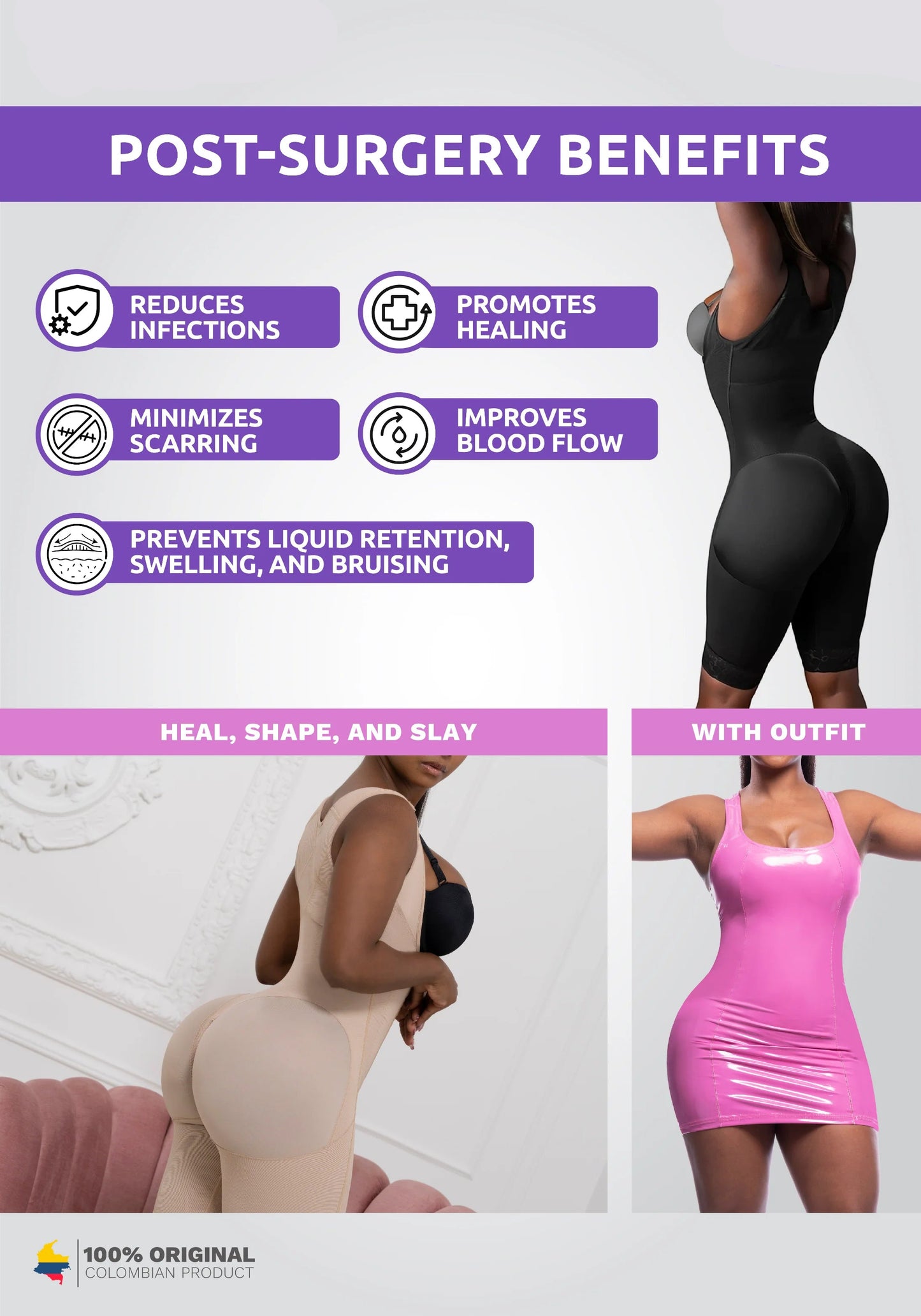 Lalubel PostForm™ Stage 1 | Strap-Free Faja Snatched body