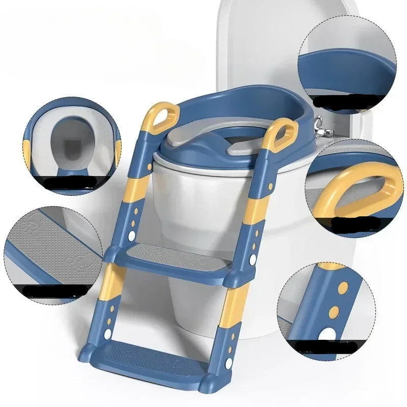 2-in-1 Potty Training Seat & Step Stool for Toddlers | Toilet Ladder – Lalubel™ LALUBEL LLC
