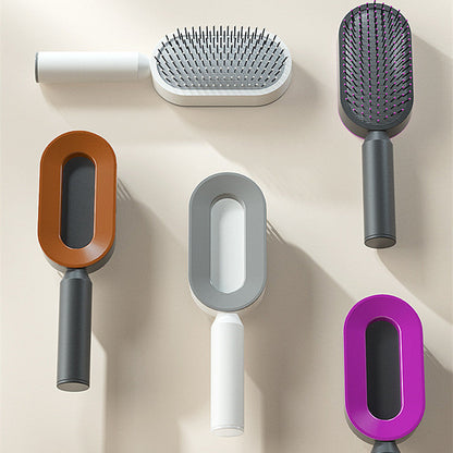 Self Cleaning Hair Brush For Women One-key Cleaning Hair Loss Airbag Massage Scalp Comb Anti-Static Hairbrush LALUBEL LLC
