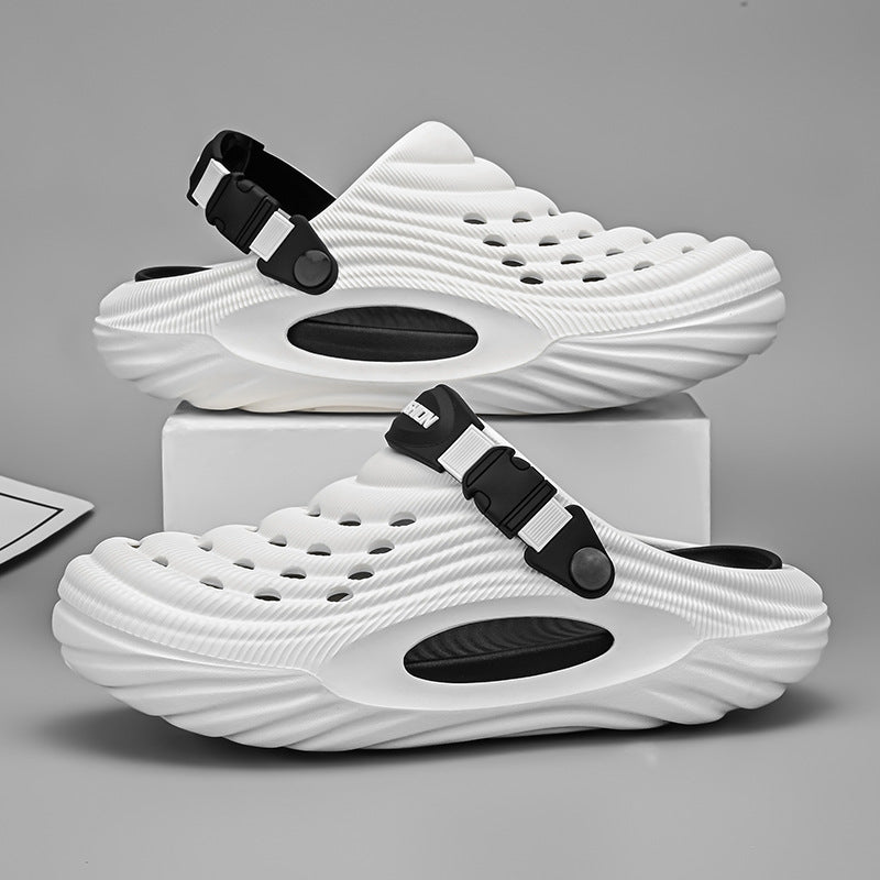 Men's Simple And Stylish Casual Platform Slippers - LALUBEL LLC