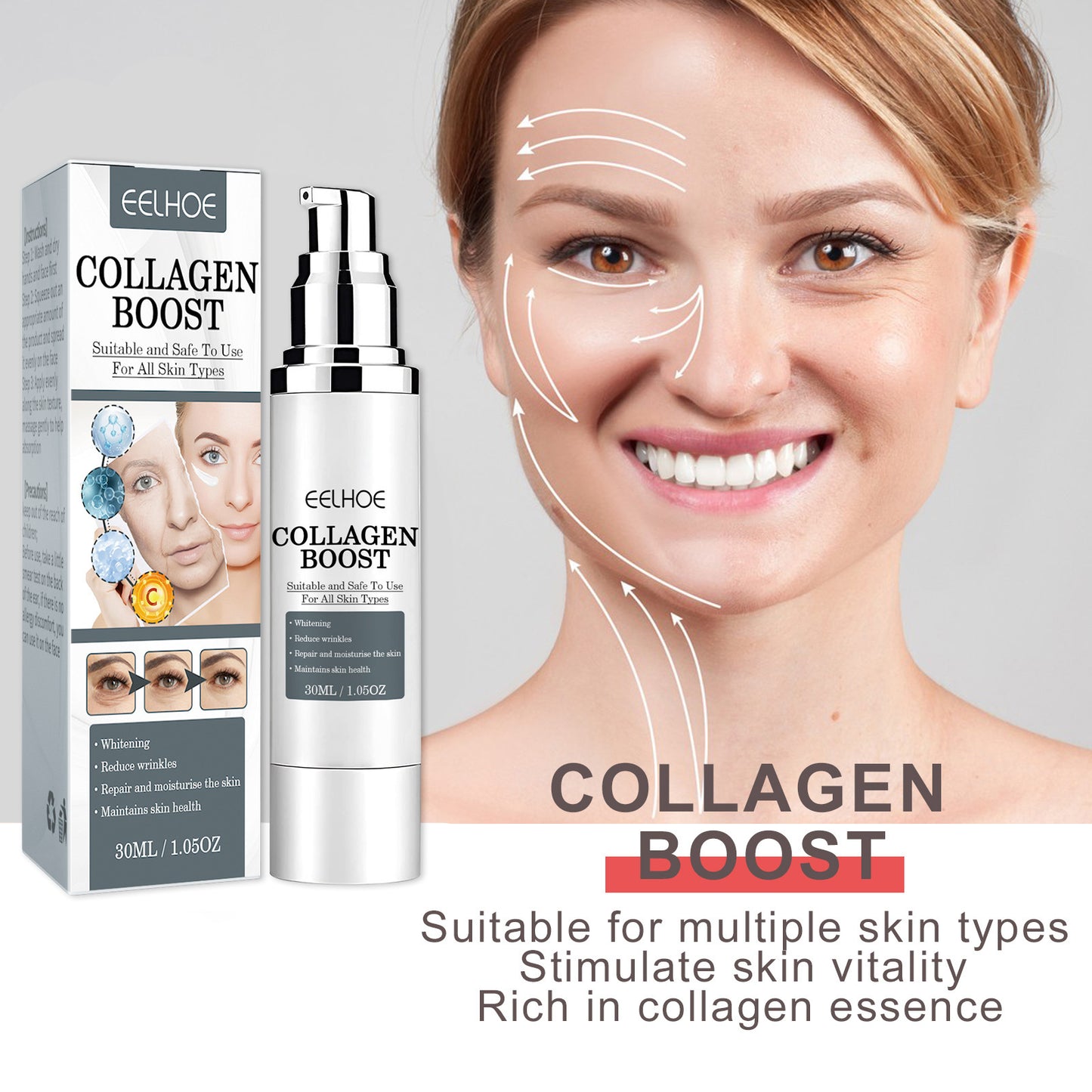 Collagen Boost Anti-Aging Serum – Wrinkle Repair, Skin Firming & Hydrating Collagen Essence