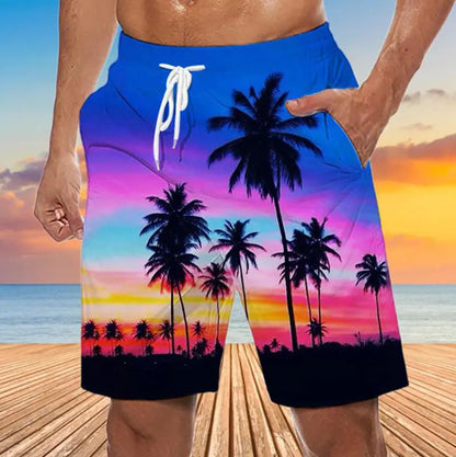 Tropical Swim Shorts – Men’s Summer Trunks with Bold Prints LALUBEL LLC