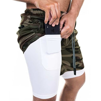 FlexCore™ 2-in-1 Training Shorts – Built-In Liner with Phone Pocket WEBMART LLC