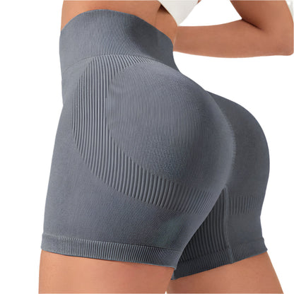 SculptRib™ Double-Layer Push-Up Yoga Shorts Webmart