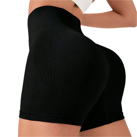 SculptRib™ Double-Layer Push-Up Yoga Shorts Webmart