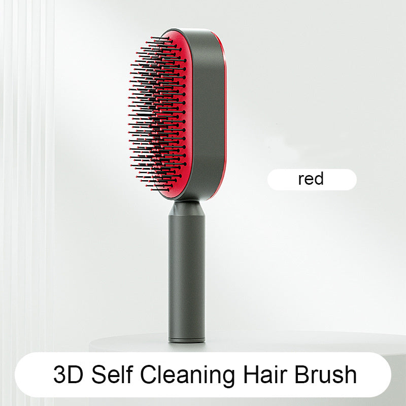 Self Cleaning Hair Brush For Women One-key Cleaning Hair Loss Airbag Massage Scalp Comb Anti-Static Hairbrush LALUBEL LLC