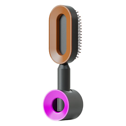 Self Cleaning Hair Brush For Women One-key Cleaning Hair Loss Airbag Massage Scalp Comb Anti-Static Hairbrush LALUBEL LLC