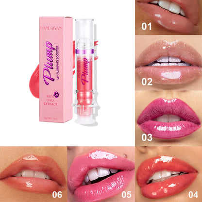 New Tube Lip Rich Lip Color Slightly Spicy Lip Honey Lip Glass Mirror Face Lip Mirror Liquid Lipstick lalubel