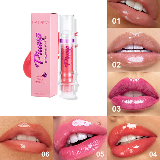 New Tube Lip Rich Lip Color Slightly Spicy Lip Honey Lip Glass Mirror Face Lip Mirror Liquid Lipstick lalubel